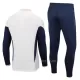 Italië Trainings Sweatshirt Pak 2023/24 Kwartrits Witte