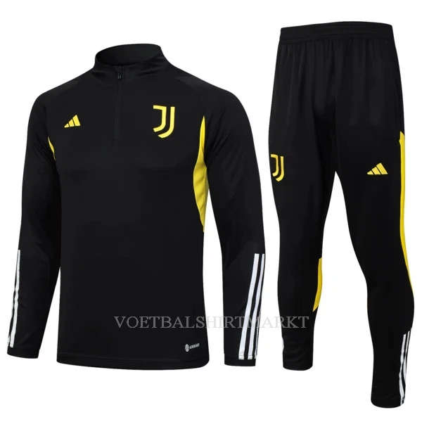 Juventus Trainings Sweatshirt Pak 2023/24 Kwartrits Zwarte