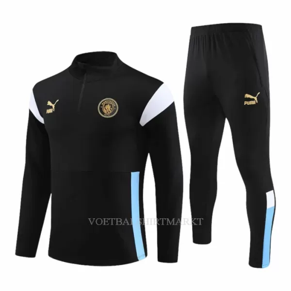 Manchester City Trainings Sweatshirt Pak 2023/24 Kwartrits Zwarte