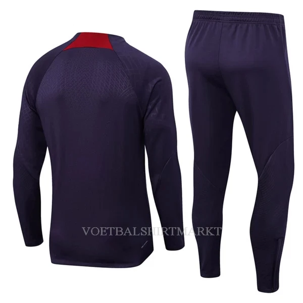 Paris Saint-Germain Trainings Sweatshirt Pak 2023/24 Kwartrits Purper