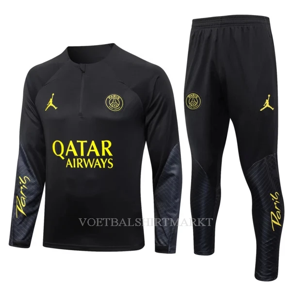 Paris Saint-Germain Trainings Sweatshirt Pak 2023/24 Kwartrits Zwarte