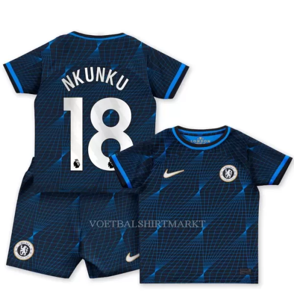 Chelsea Nkunku 18 Tenue Kind Uit 2023/24