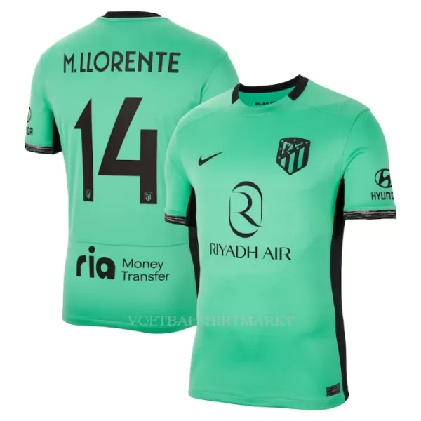 Atlético Madrid M. Llorente 14 Shirt Heren Derde 2023/24