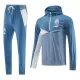 Olympique Marseille Hoodie Trainingssweaterset Heren 2023/24 Kwartrits Blauwe