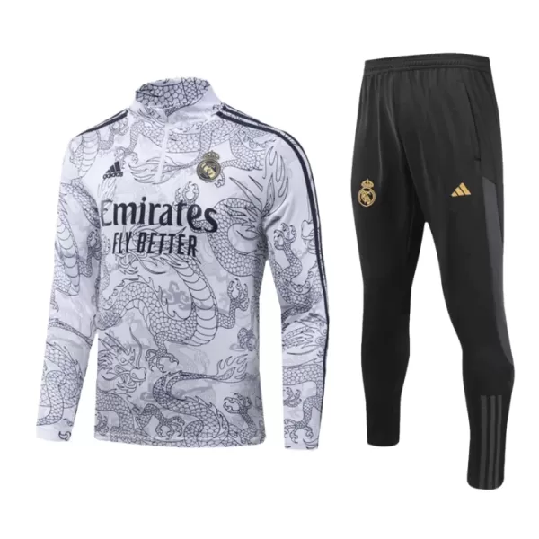 Real Madrid Dragon Trainingssweaterset Heren 2023/24 Kwartrits Grijze