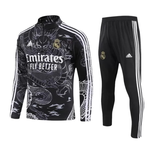 Real Madrid Trainingssweaterset Heren 2023/24 Kwartrits Zwarte