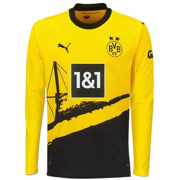 Borussia Dortmund Shirt Heren Thuis 2023/24 Lange Mouw