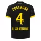 Borussia Dortmund N. Schlotterbeck 4 Shirt Heren Uit 2023/24