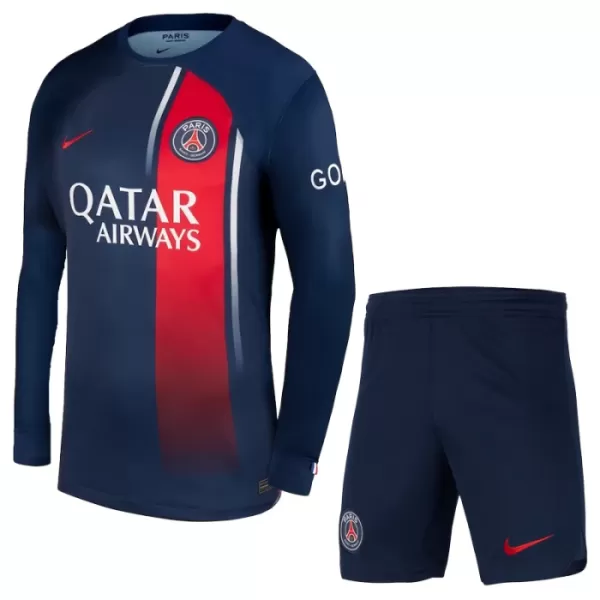 Paris Saint-Germain Tenue Kind Thuis 2023/24 Lange Mouw