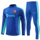 Barcelona Dark Trainingssweaterset Heren 2023/24 Kwartrits Blauwe