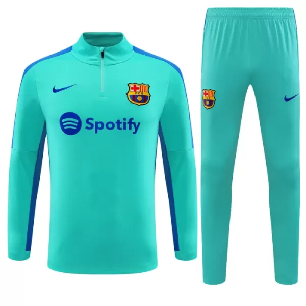 Barcelona Trainingssweaterset Kind 2023/24 Kwartrits Blauwe