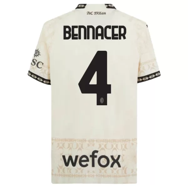 AC Milan Ismael Bennacer 4 Shirt Heren Vierde 2023/24 Witte