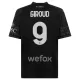 AC Milan Olivier Giroud 9 Tenue Kind Vierde 2023/24 Zwarte