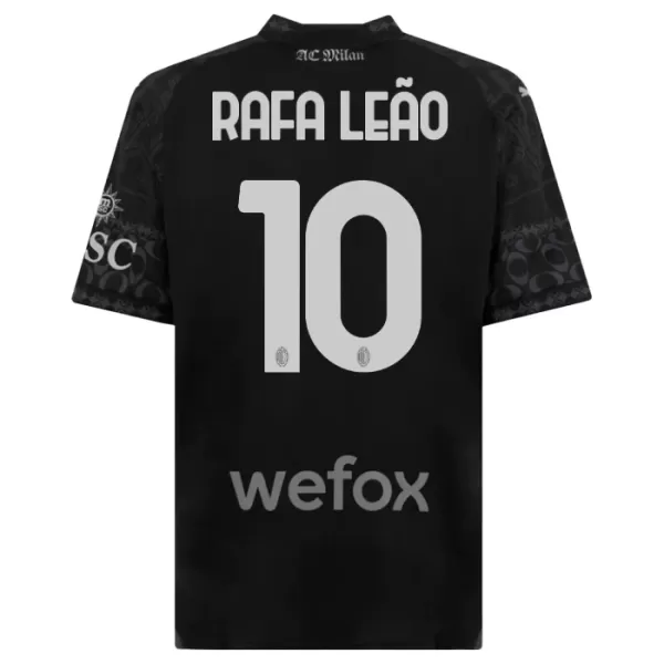 AC Milan Rafael Leao 10 Shirt Heren Vierde 2023/24 Zwarte