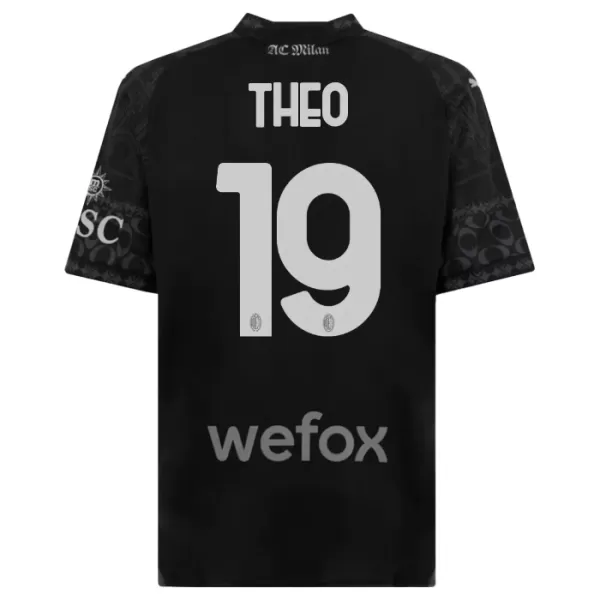 AC Milan Theo Hernandez 19 Shirt Heren Vierde 2023/24 Zwarte