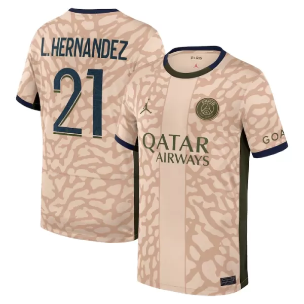 Paris Saint-Germain Lucas Hernandez 21 Shirt Heren Vierde Jordan 2023/24