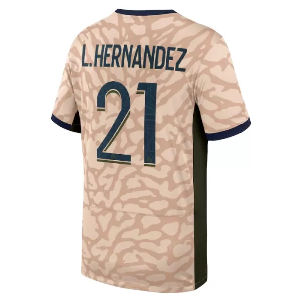 Paris Saint-Germain Lucas Hernandez 21 Shirt Heren Vierde Jordan 2023/24