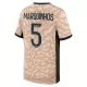 Paris Saint-Germain Lucas Marquinhos 5 Shirt Heren Vierde Jordan 2023/24