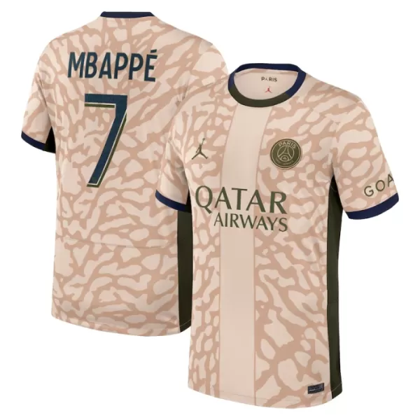 Paris Saint-Germain Mbappé 7 Shirt Heren Vierde Jordan 2023/24