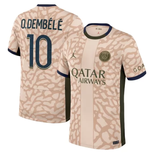 Paris Saint-Germain O. Dembele 10 Shirt Heren Vierde Jordan 2023/24