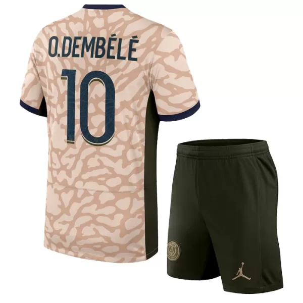 Paris Saint-Germain O. Dembele 10 Tenue Kind Vierde Jordan 2023/24