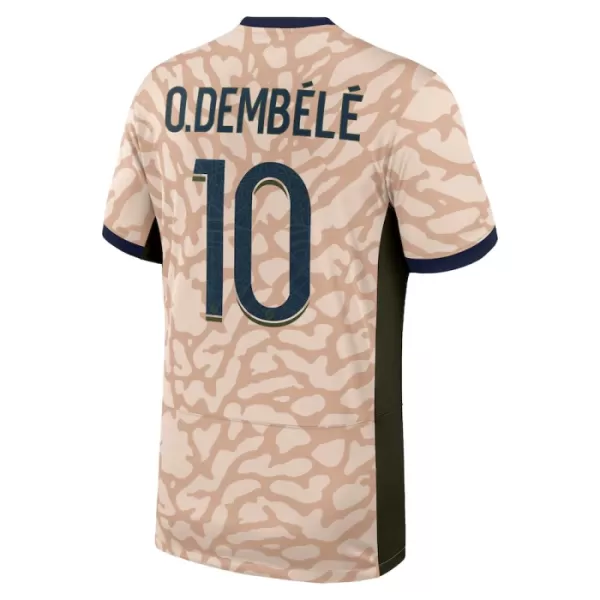 Paris Saint-Germain O. Dembele 10 Tenue Kind Vierde Jordan 2023/24