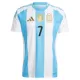 Argentinië De Paul 7 Shirt Heren Thuis 2024