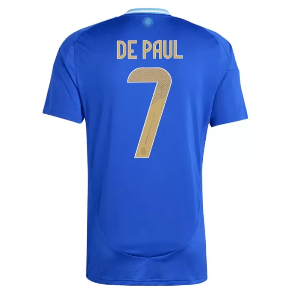 Argentinië De Paul 7 Shirt Heren Uit 2024