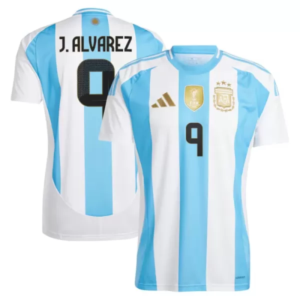 Argentinië J. Alvarez 9 Shirt Heren Thuis 2024