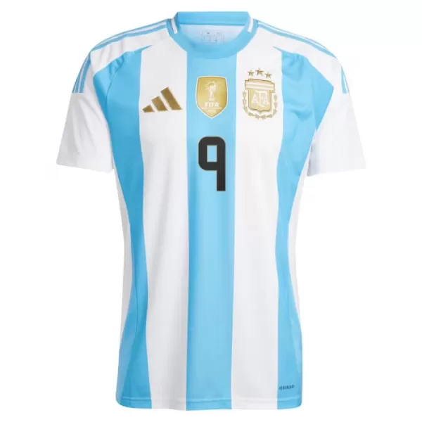 Argentinië J. Alvarez 9 Shirt Heren Thuis 2024