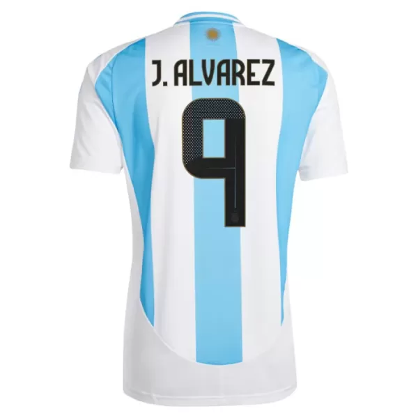 Argentinië J. Alvarez 9 Shirt Heren Thuis 2024