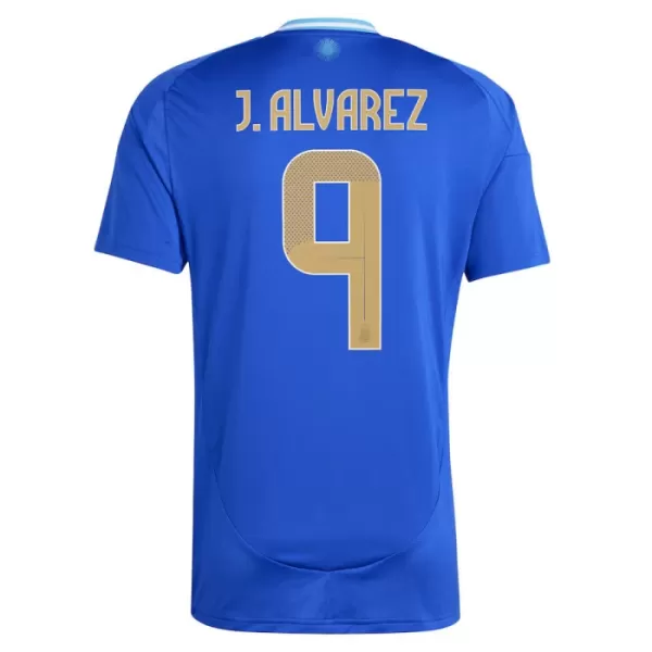 Argentinië J. Alvarez 9 Shirt Heren Uit 2024