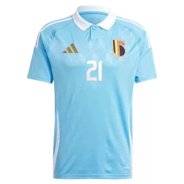 België Castagne 21 Shirt Heren Uit EK 2024