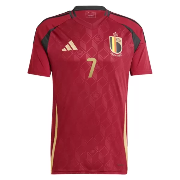 België De Bruyne 7 Shirt Heren Thuis EK 2024