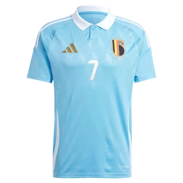 België De Bruyne 7 Shirt Heren Uit EK 2024