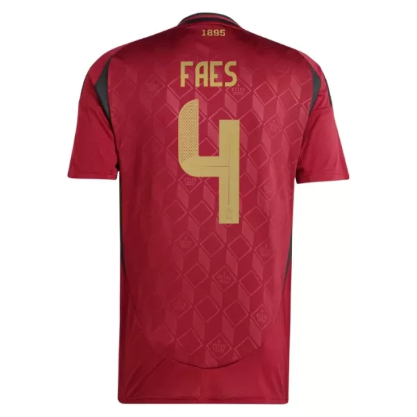 België Faes 4 Shirt Heren Thuis EK 2024