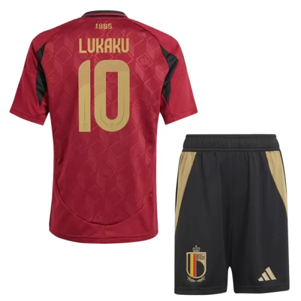 België Lukaku 10 Tenue Kind Thuis EK 2024