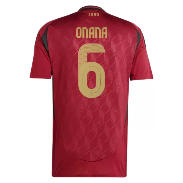 België Onana 6 Shirt Heren Thuis EK 2024