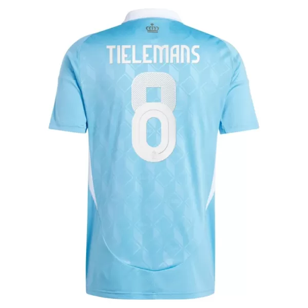 België Tielemans 8 Shirt Heren Uit EK 2024