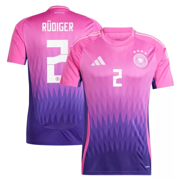 Duitsland Antonio Rudiger 2 Shirt Heren Uit EK 2024