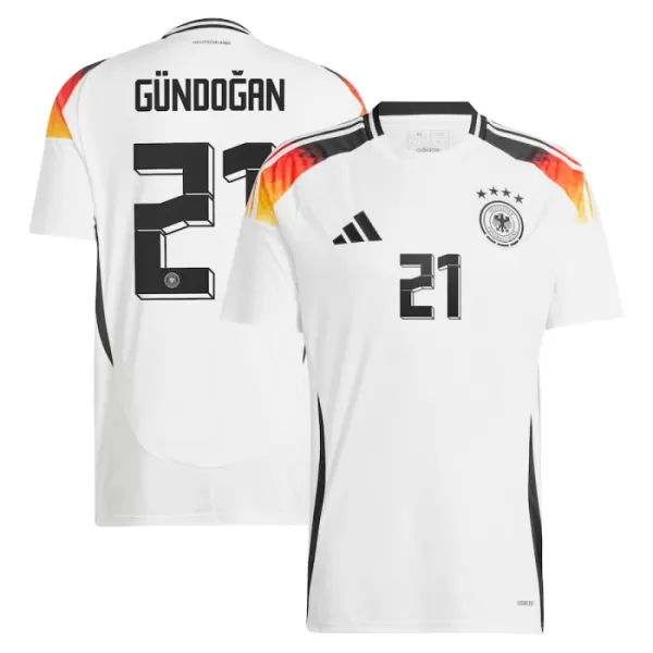 Duitsland Gündogan 21 Shirt Heren Thuis EK 2024