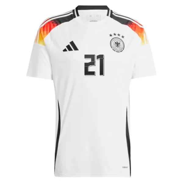 Duitsland Gündogan 21 Shirt Heren Thuis EK 2024