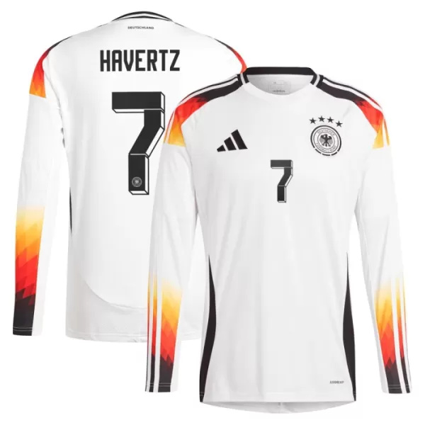 Duitsland Kai Havertz 7 Shirt Heren Thuis EK 2024 Lange Mouw