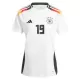 Duitsland Sané 19 Shirt Dames Thuis EK 2024