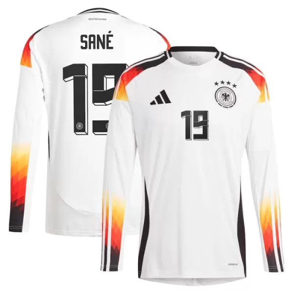 Duitsland Sané 19 Shirt Heren Thuis EK 2024 Lange Mouw