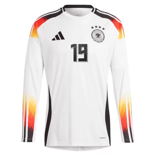 Duitsland Sané 19 Shirt Heren Thuis EK 2024 Lange Mouw