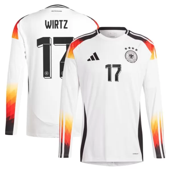 Duitsland Wirtz 17 Shirt Heren Thuis EK 2024 Lange Mouw