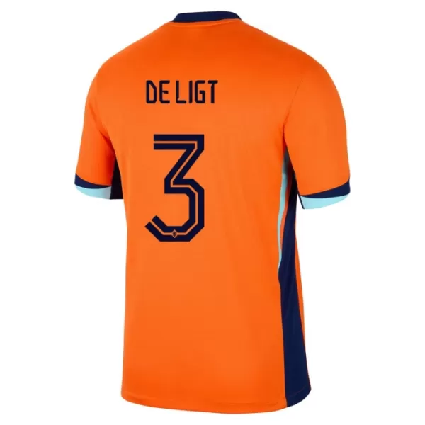 Nederland De Ligt 3 Shirt Heren Thuis EK 2024