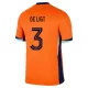 Nederland De Ligt 3 Shirt Heren Thuis EK 2024