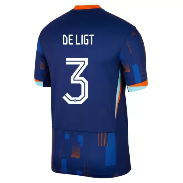 Nederland De Ligt 3 Shirt Heren Uit EK 2024